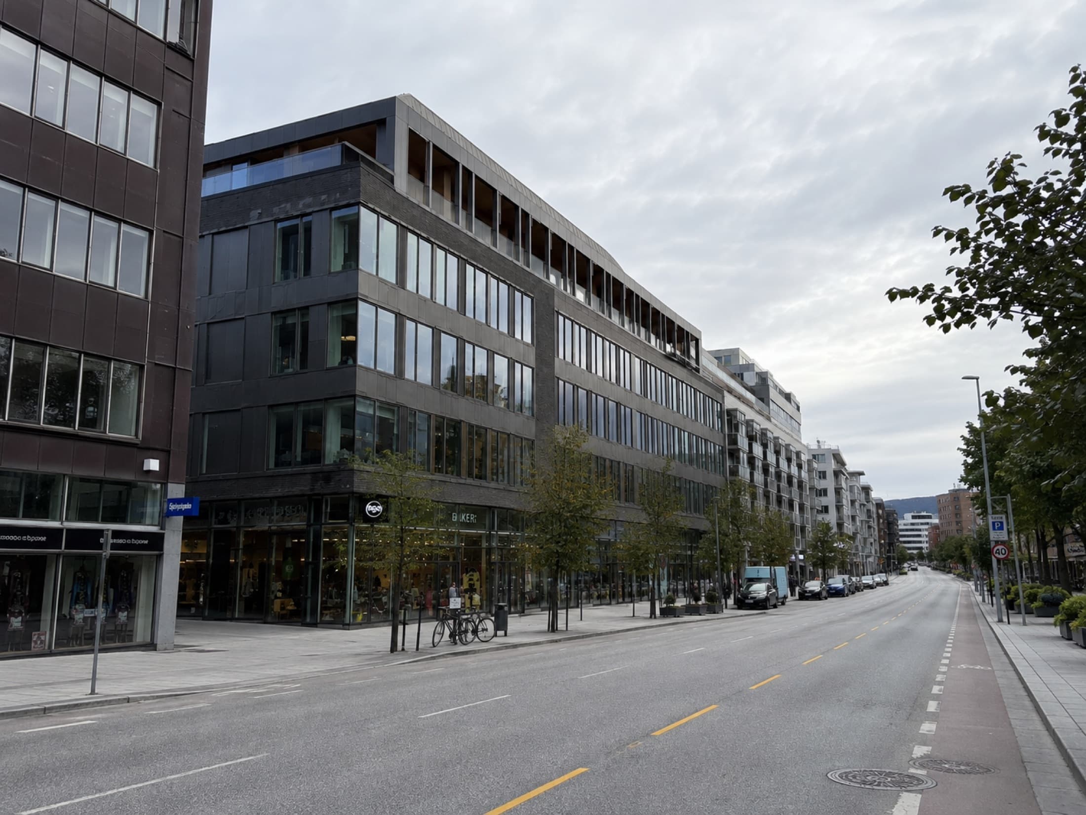 Gateplanet på hjørnet av Stiftsverket 12