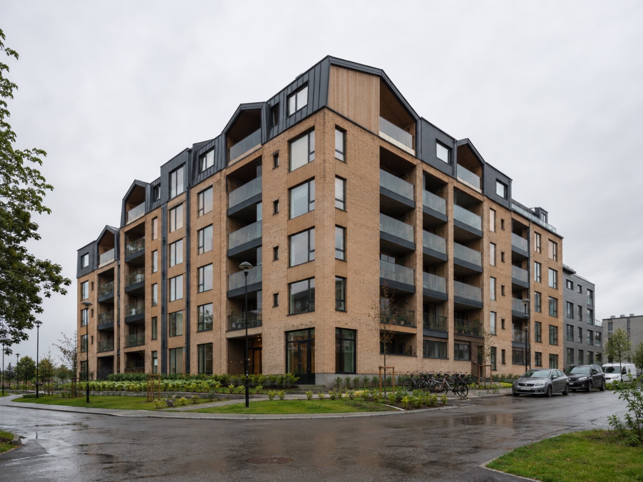 Hjørnet med inngangen